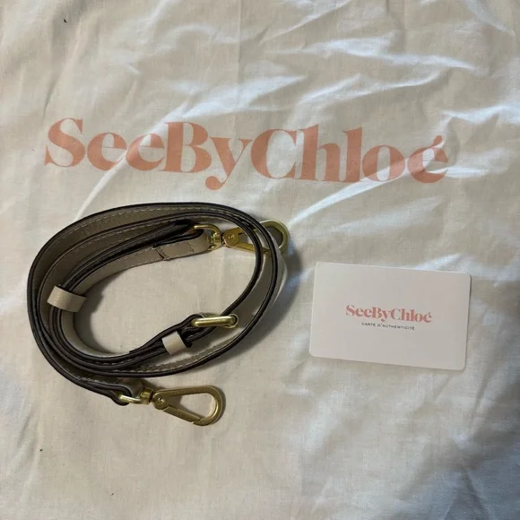 See By Chloe Joan Two Way Shoulder Crossbody Bag in Cream - Picture 6 of 6